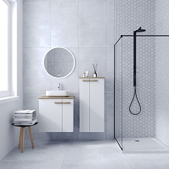 Viant Мебель для ванной Мюнхен 70 со столешницей подвесная белая матовая – фотография-2